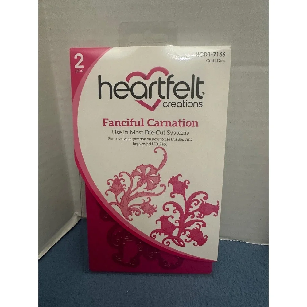Heartfelt Creations Fanciful Carnation Cling Stamp HCPC-3808 & Die HCD1-7166 Set